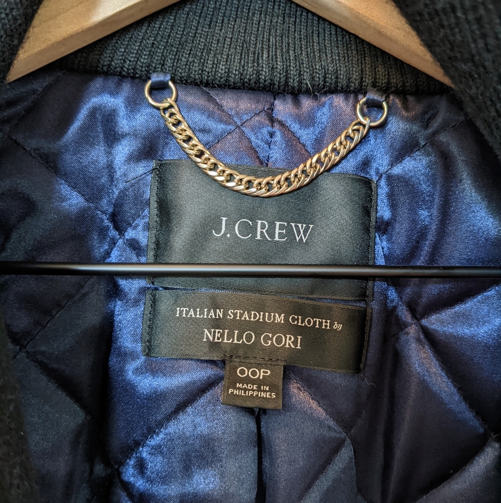 J. Crew Lodge Coat Italian Stadium-Cloth Wool - Picture 3 of 5